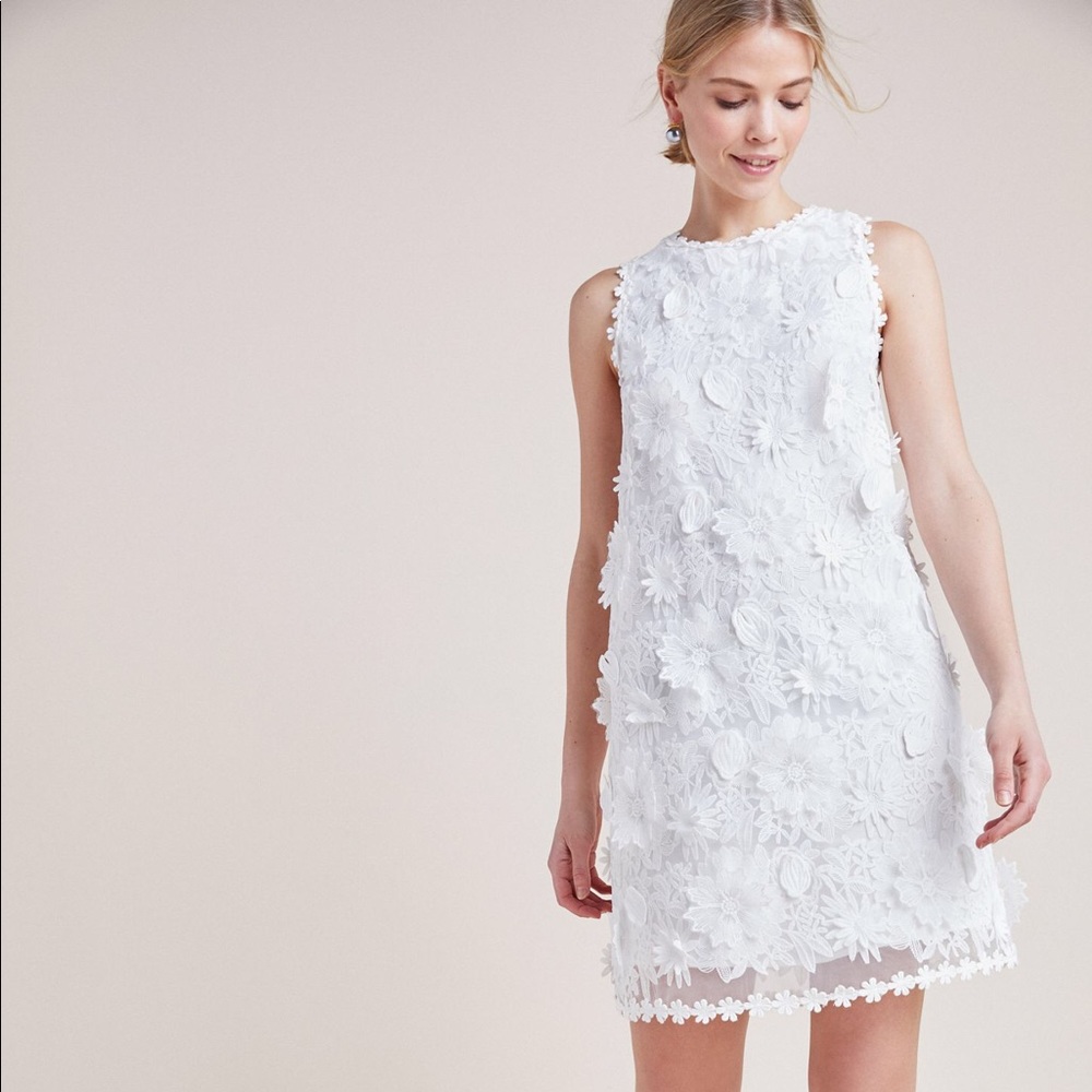 Anthropologie Daisy Lace Shift Dress